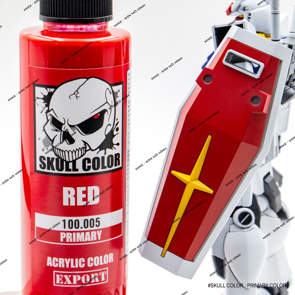 SƠN MÔ HÌNH MÀU CƠ BẢN SKULL COLOR DÒNG SƠN PHA SẴN LACQUER, GUNDAM, 3D, GIÁ RẺ - Dung tích 60ml - Chính hãng Thái Lan