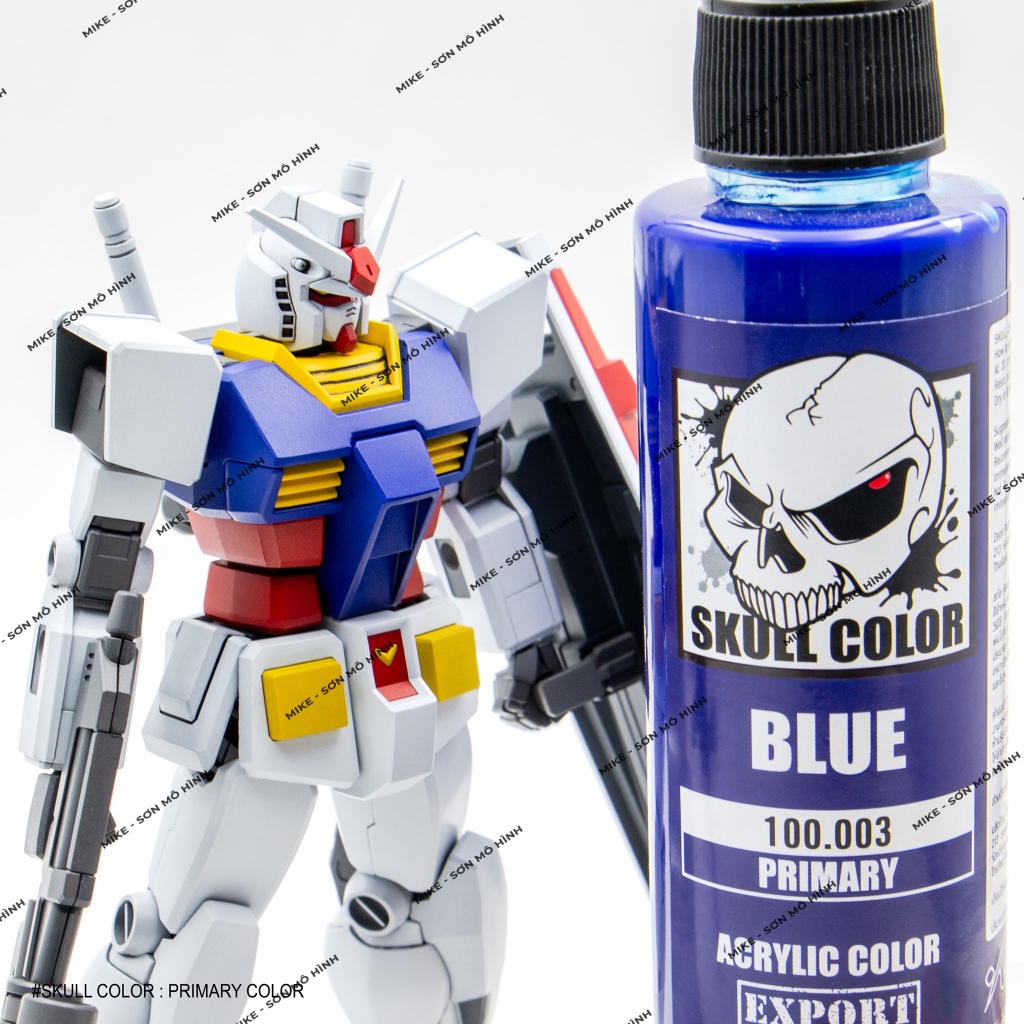SƠN MÔ HÌNH MÀU CƠ BẢN SKULL COLOR DÒNG SƠN PHA SẴN LACQUER, GUNDAM, 3D, GIÁ RẺ - Dung tích 60ml - Chính hãng Thái Lan