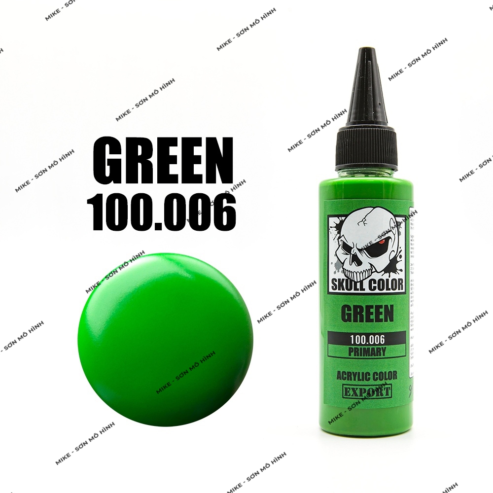 SƠN MÔ HÌNH MÀU CƠ BẢN SKULL COLOR DÒNG SƠN PHA SẴN LACQUER, GUNDAM, 3D, GIÁ RẺ - Dung tích 60ml - Chính hãng Thái Lan