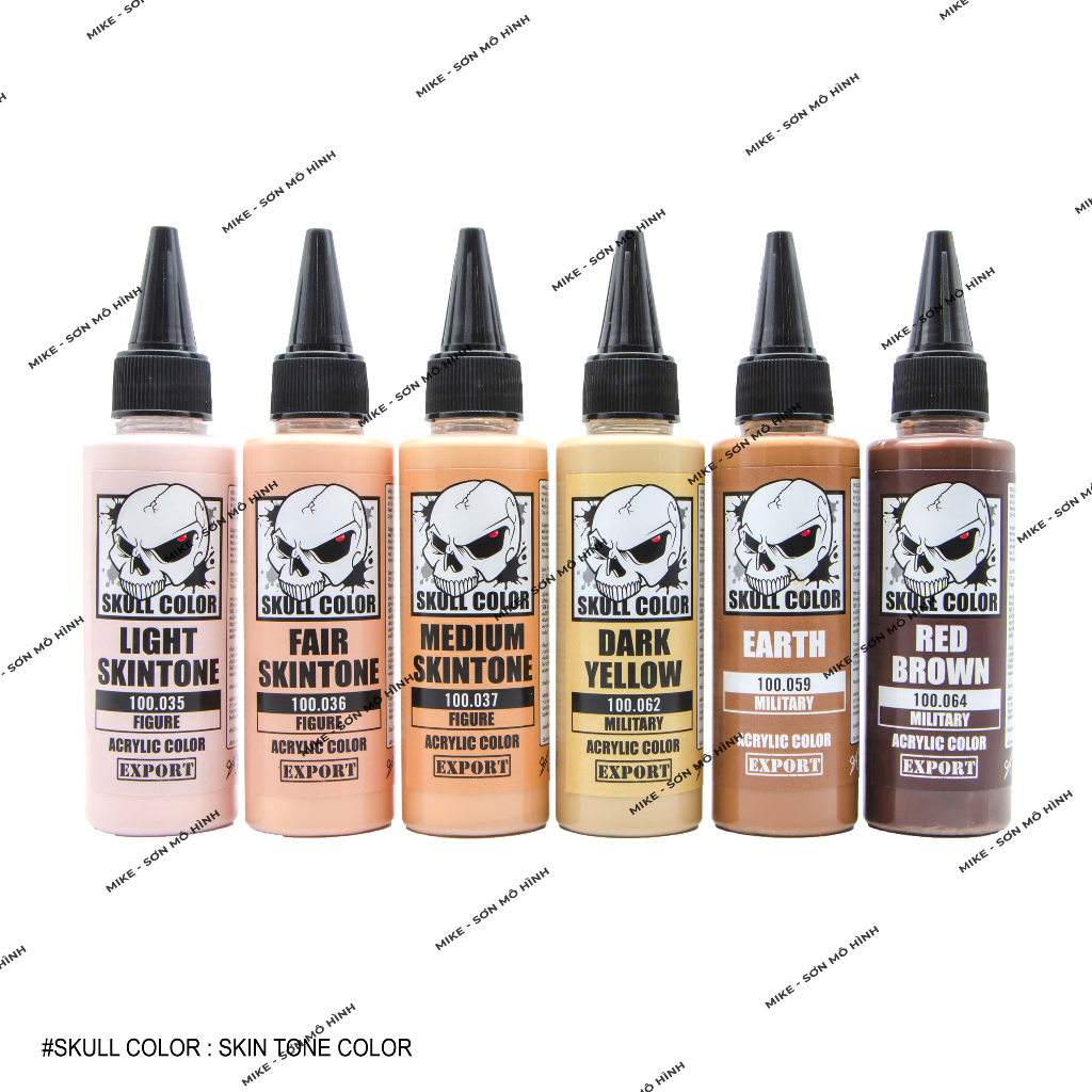 SƠN MÔ HÌNH MÀU DA SKULL COLOR DÒNG SƠN PHA SẴN LACQUER, BỀN MÀU, GIÁ TỐT, RẺ - Dung tích 60ml