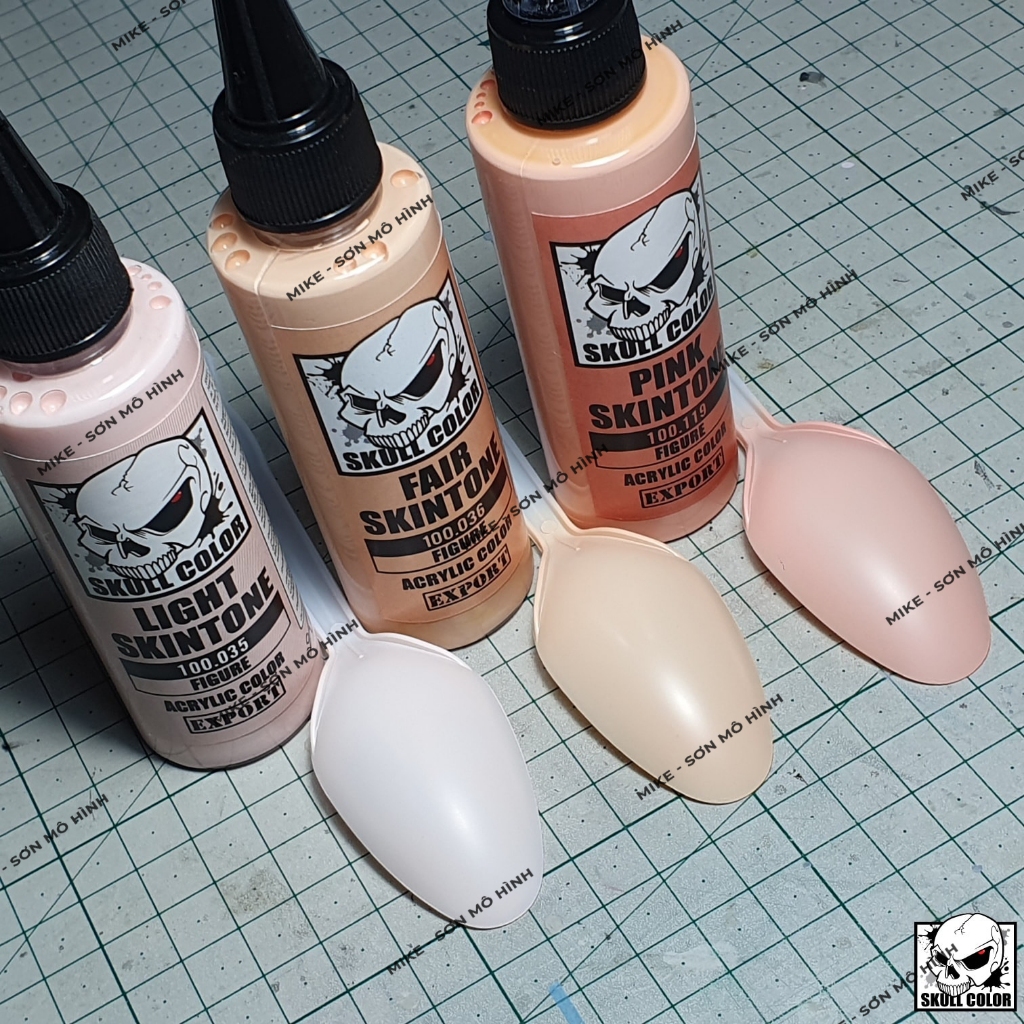 SƠN MÔ HÌNH MÀU DA SKULL COLOR DÒNG SƠN PHA SẴN LACQUER, BỀN MÀU, GIÁ TỐT, RẺ - Dung tích 60ml