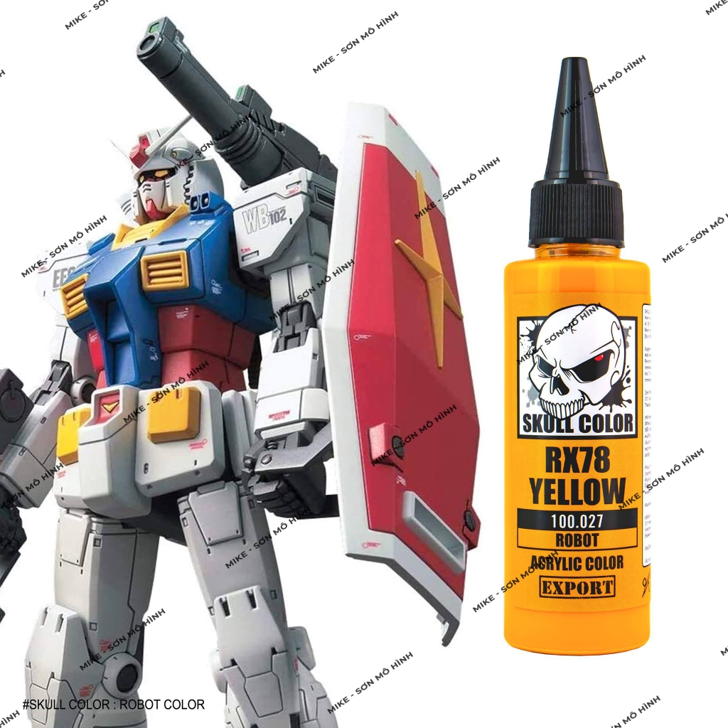 SƠN MÔ HÌNH GUNDAM SKULL COLOR DÒNG SƠN PHA SẴN LACQUER, BỀN MÀU, ĐẸP, IN 3D - Dung tích 60ml