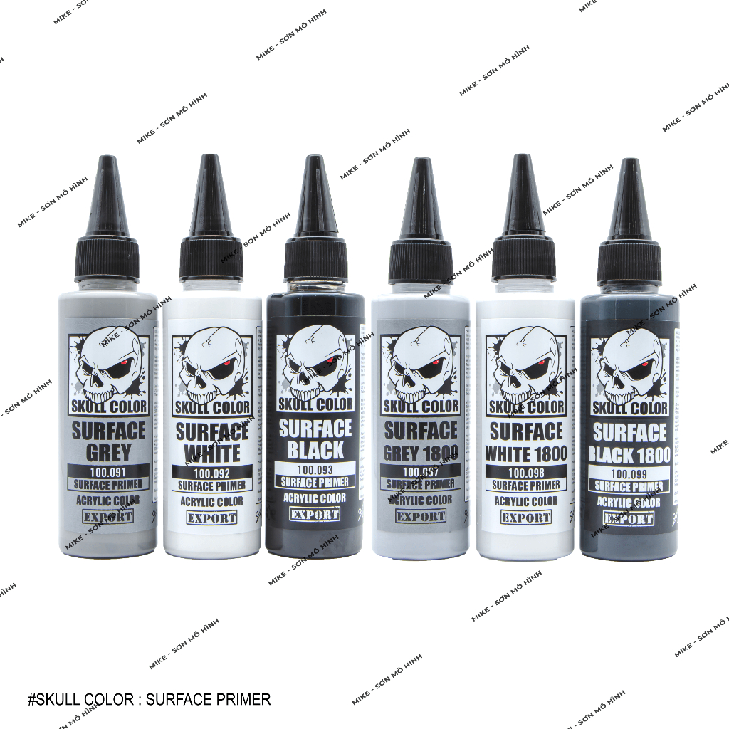 SƠN LÓT MÔ HÌNH SKULL COLOR DÒNG SƠN PHA SẴN 1500-1800 LACQUER - Dung tích 60ml-120ml phun