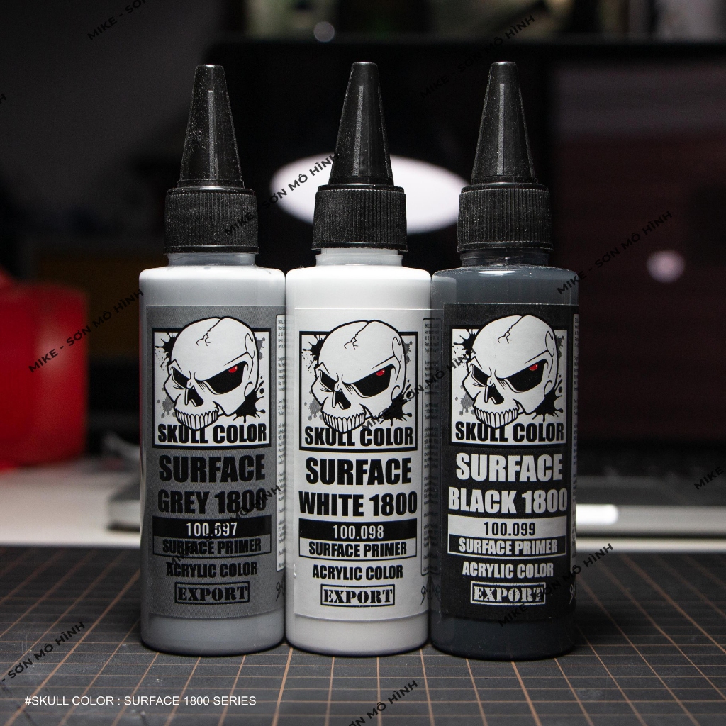 SƠN LÓT MÔ HÌNH SKULL COLOR DÒNG SƠN PHA SẴN 1500-1800 LACQUER - Dung tích 60ml-120ml phun