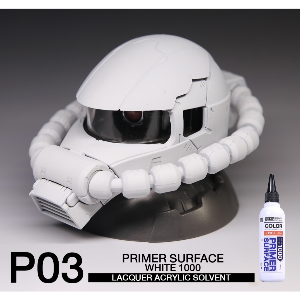 Sơn lót mô hình Raditz Studio 1000-1500 pha sẵn 60ml,120ml dùng trực tiếp không cần Thinner tạo bề mặt mịn, độ bám cao