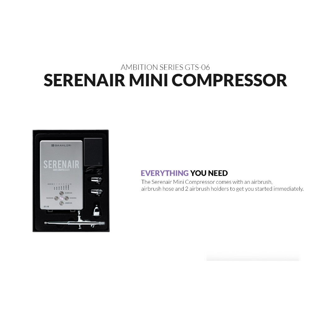 MÁY NÉN KHÍ KHÔNG DẦU PHUN SƠN MINI GAAHLERI - nạp khí nhanh, không gây ồn chuyên dùng phun sơn mô hình, makeup, nails