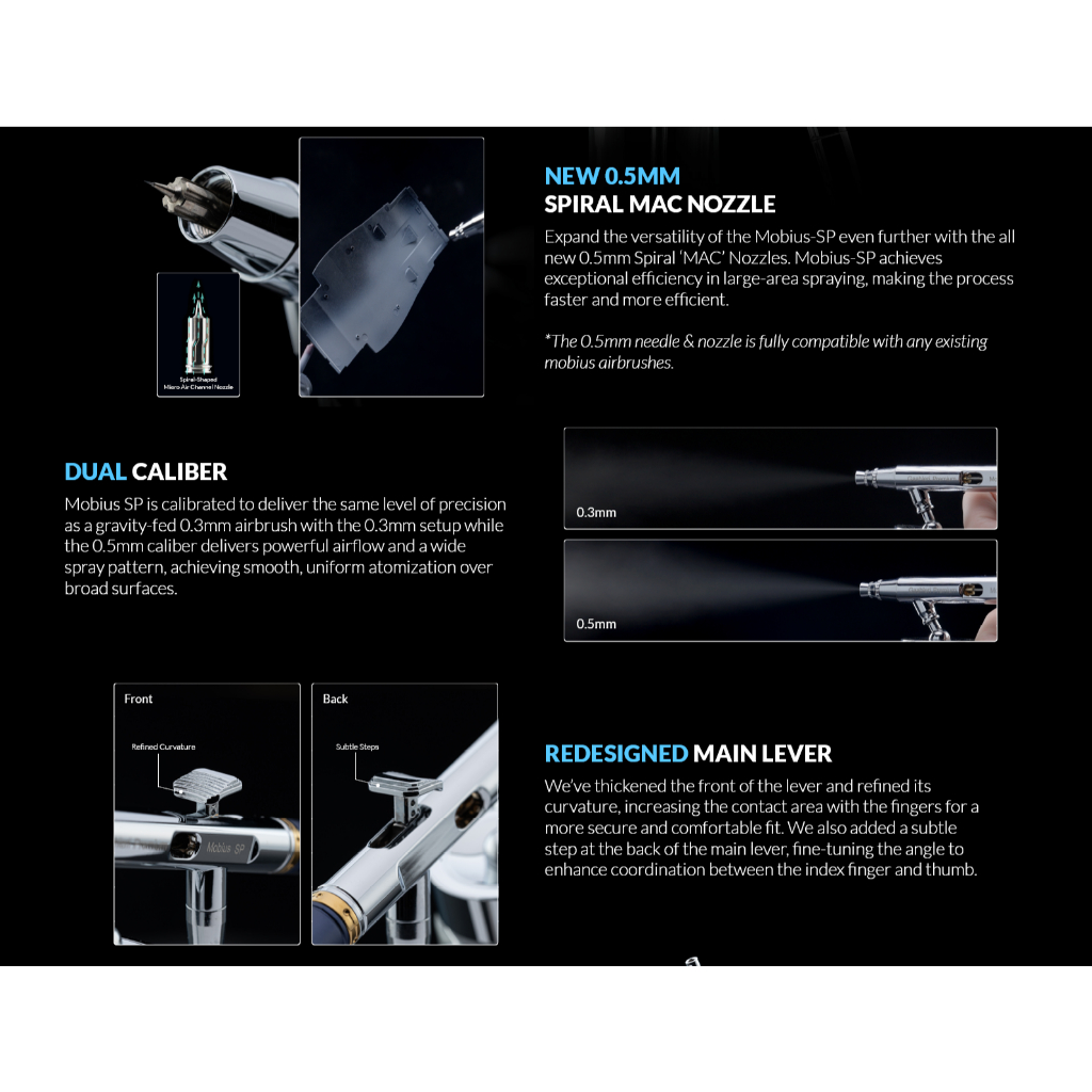 Bút phun sơn mô hình, makeup Airbrush Gaahleri GHPM-MOBIUS SP giá Siêu Rẻ, sơn mô hình 3d Gundam, makeup, mỹ phẩm, resin