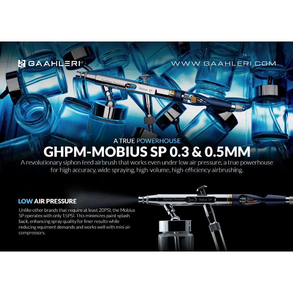 Bút phun sơn mô hình, makeup Airbrush Gaahleri GHPM-MOBIUS SP giá Siêu Rẻ, sơn mô hình 3d Gundam, makeup, mỹ phẩm, resin