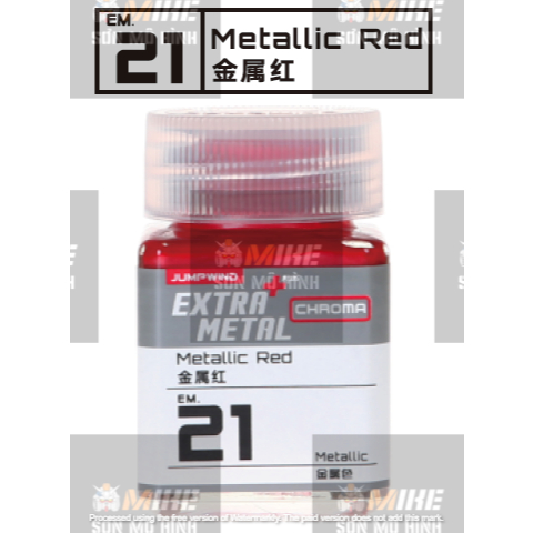 SƠN MÔ HÌNH JUMPWIND - MÀU KIM LOẠI EXTRA METAL CHROMA 18ml EM21~EM32 - CHUYÊN DỤNG CHO GUNDAM, FIGURE MIKE SƠN MÔ HÌNH