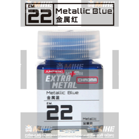 SƠN MÔ HÌNH JUMPWIND - MÀU KIM LOẠI EXTRA METAL CHROMA 18ml EM21~EM32 - CHUYÊN DỤNG CHO GUNDAM, FIGURE MIKE SƠN MÔ HÌNH