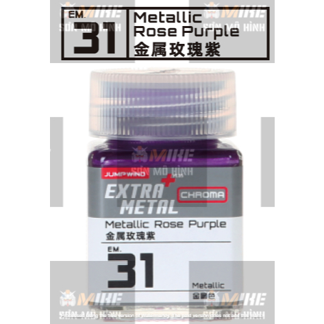 SƠN MÔ HÌNH JUMPWIND - MÀU KIM LOẠI EXTRA METAL CHROMA 18ml EM21~EM32 - CHUYÊN DỤNG CHO GUNDAM, FIGURE MIKE SƠN MÔ HÌNH
