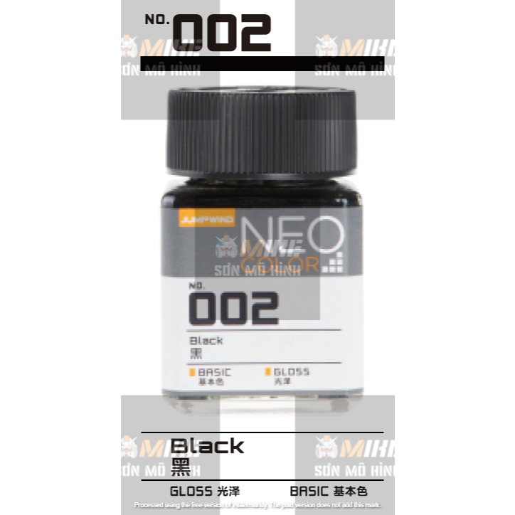 SƠN MÔ HÌNH JUMPWIND - MÀU NEO COLOR 18ml EM01~EM16 - CHUYÊN DỤNG CHO GUNDAM, FIGURE MIKE SƠN MÔ HÌNH