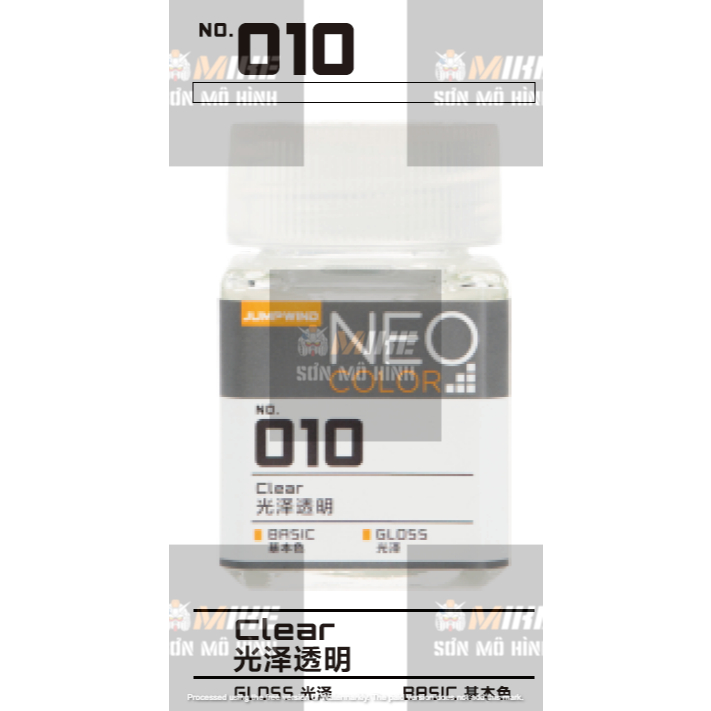 SƠN MÔ HÌNH JUMPWIND - MÀU NEO COLOR 18ml EM01~EM16 - CHUYÊN DỤNG CHO GUNDAM, FIGURE MIKE SƠN MÔ HÌNH