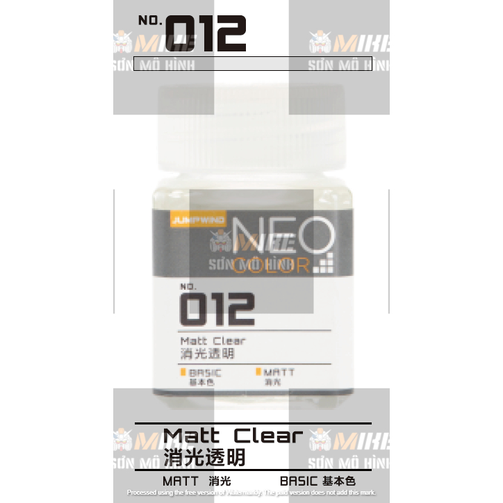 SƠN MÔ HÌNH JUMPWIND - MÀU NEO COLOR 18ml EM01~EM16 - CHUYÊN DỤNG CHO GUNDAM, FIGURE MIKE SƠN MÔ HÌNH