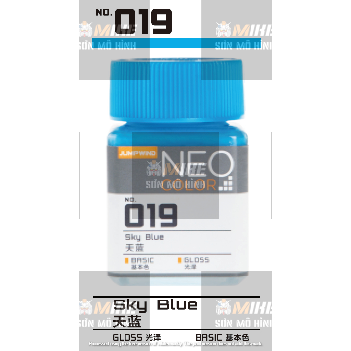SƠN MÔ HÌNH JUMPWIND - MÀU NEO COLOR 18ml EM01~EM16 - CHUYÊN DỤNG CHO GUNDAM, FIGURE MIKE SƠN MÔ HÌNH