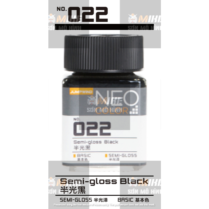 SƠN MÔ HÌNH JUMPWIND - MÀU NEO COLOR 18ml EM01~EM16 - CHUYÊN DỤNG CHO GUNDAM, FIGURE MIKE SƠN MÔ HÌNH