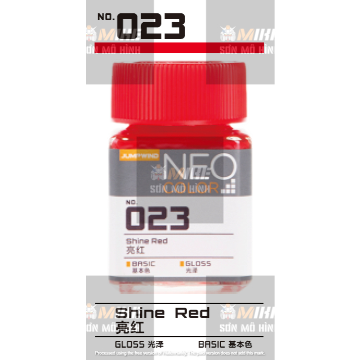 SƠN MÔ HÌNH JUMPWIND - MÀU NEO COLOR 18ml EM01~EM16 - CHUYÊN DỤNG CHO GUNDAM, FIGURE MIKE SƠN MÔ HÌNH