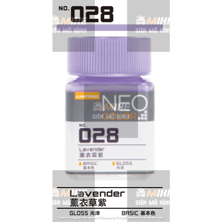 SƠN MÔ HÌNH JUMPWIND - MÀU NEO COLOR 18ml EM01~EM16 - CHUYÊN DỤNG CHO GUNDAM, FIGURE MIKE SƠN MÔ HÌNH