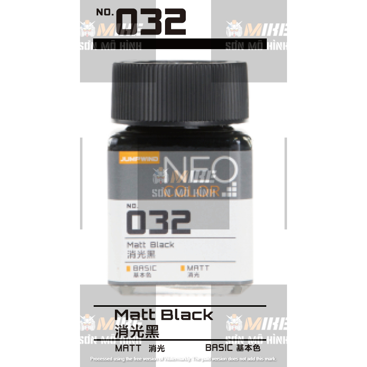 SƠN MÔ HÌNH JUMPWIND - MÀU NEO COLOR 18ml EM01~EM16 - CHUYÊN DỤNG CHO GUNDAM, FIGURE MIKE SƠN MÔ HÌNH