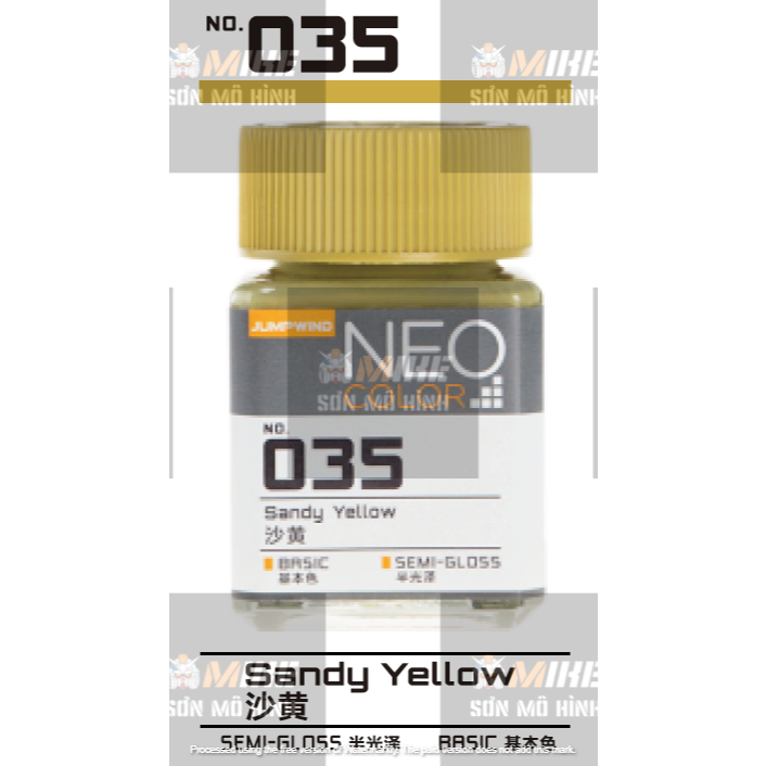 SƠN MÔ HÌNH JUMPWIND - MÀU NEO COLOR 18ml EM01~EM16 - CHUYÊN DỤNG CHO GUNDAM, FIGURE MIKE SƠN MÔ HÌNH