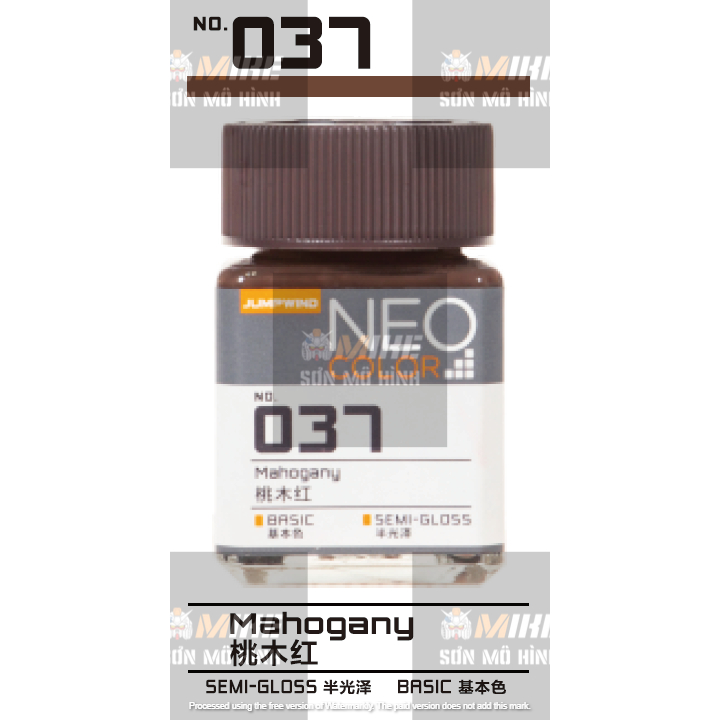 SƠN MÔ HÌNH JUMPWIND - MÀU NEO COLOR 18ml EM01~EM16 - CHUYÊN DỤNG CHO GUNDAM, FIGURE MIKE SƠN MÔ HÌNH