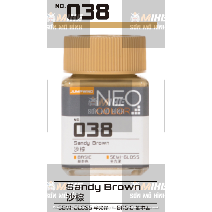 SƠN MÔ HÌNH JUMPWIND - MÀU NEO COLOR 18ml EM01~EM16 - CHUYÊN DỤNG CHO GUNDAM, FIGURE MIKE SƠN MÔ HÌNH