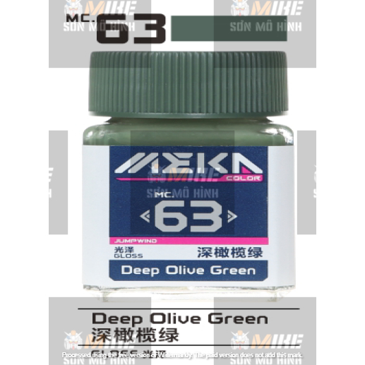 SƠN MÔ HÌNH JUMPWIND - MÀU MEIKA COLOR 18ml MC51-MC100 - CHUYÊN DỤNG CHO GUNDAM, FIGURE MIKE SƠN MÔ HÌNH