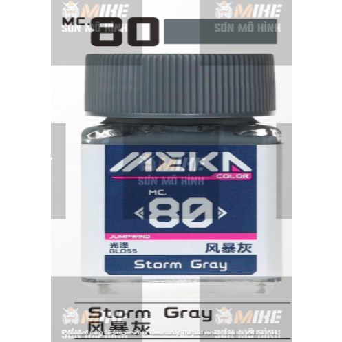 SƠN MÔ HÌNH JUMPWIND - MÀU MEIKA COLOR 18ml MC51-MC100 - CHUYÊN DỤNG CHO GUNDAM, FIGURE MIKE SƠN MÔ HÌNH