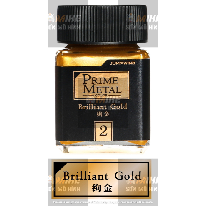 SƠN MÔ HÌNH JUMPWIND - MÀU PRIME METAL 18ml  - CHUYÊN DỤNG CHO GUNDAM, FIGURE MIKE SƠN MÔ HÌNH