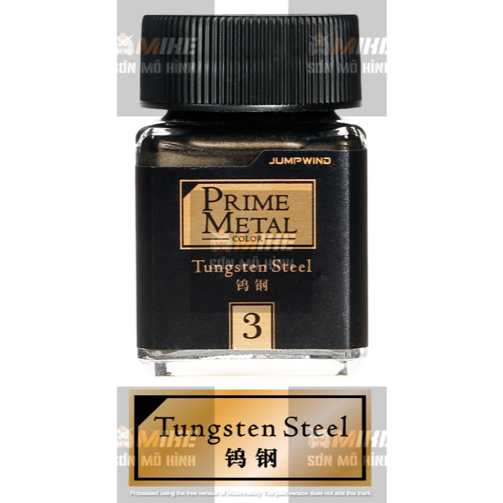 SƠN MÔ HÌNH JUMPWIND - MÀU PRIME METAL 18ml  - CHUYÊN DỤNG CHO GUNDAM, FIGURE MIKE SƠN MÔ HÌNH