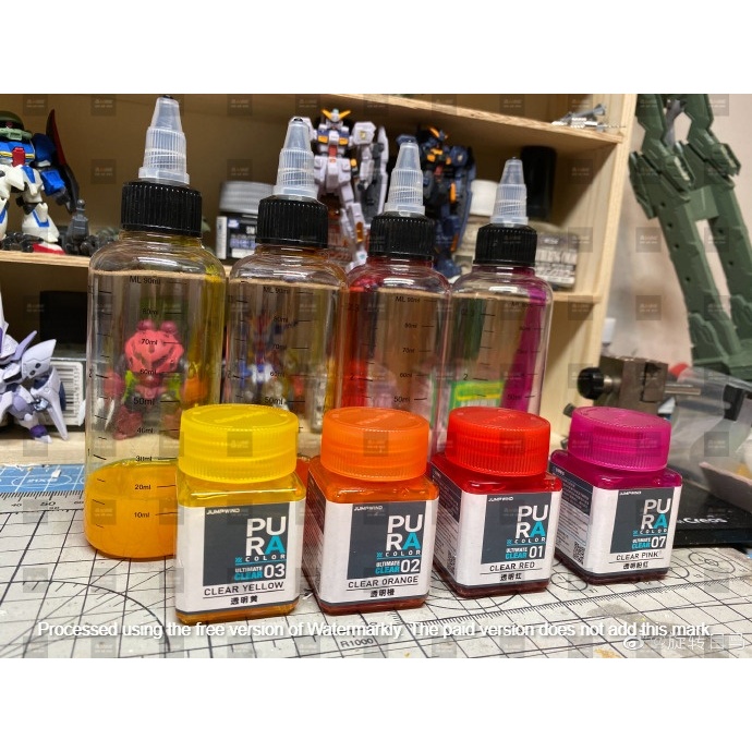 SƠN MÔ HÌNH JUMPWIND - MÀU PURA CLEAR 18ml  - CHUYÊN DỤNG CHO GUNDAM, FIGURE MIKE SƠN MÔ HÌNH