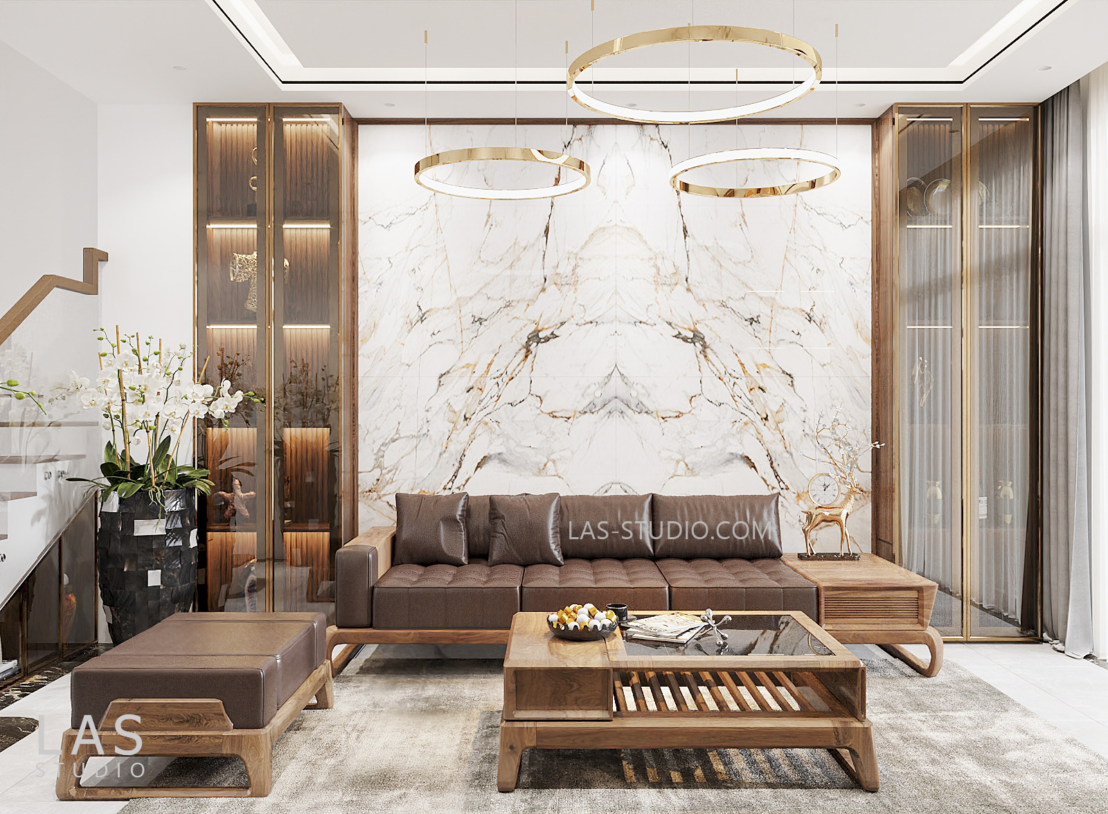 Nhà Phố Quận 8: Nội Thất Sử Dụng Gỗ Tự Nhiên và Gỗ Công Nghiệp