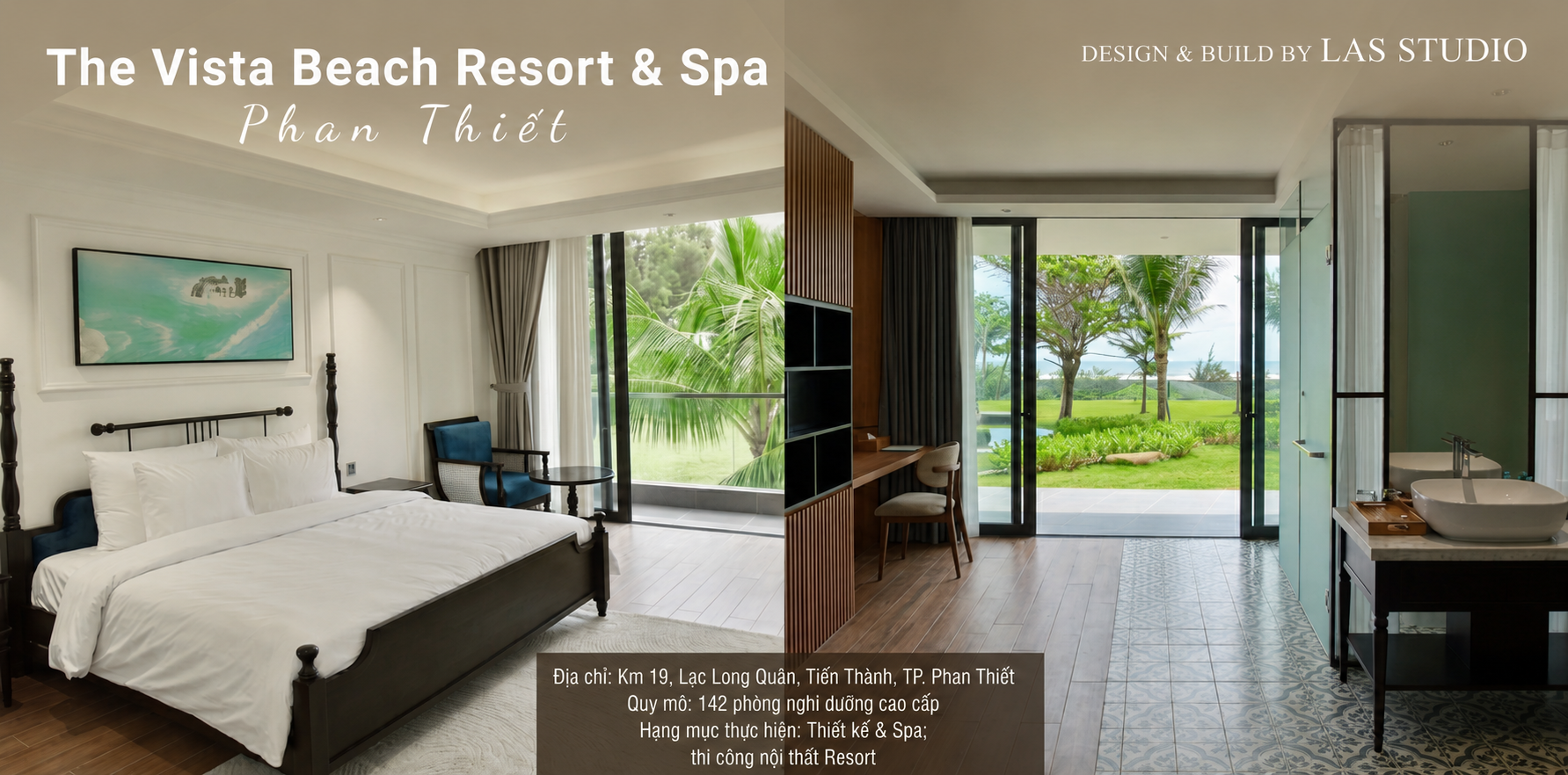 Thiết kế & Thi công Nội thất Resort cao cấp - The Vista Beach Resort & Spa Phan Thiết