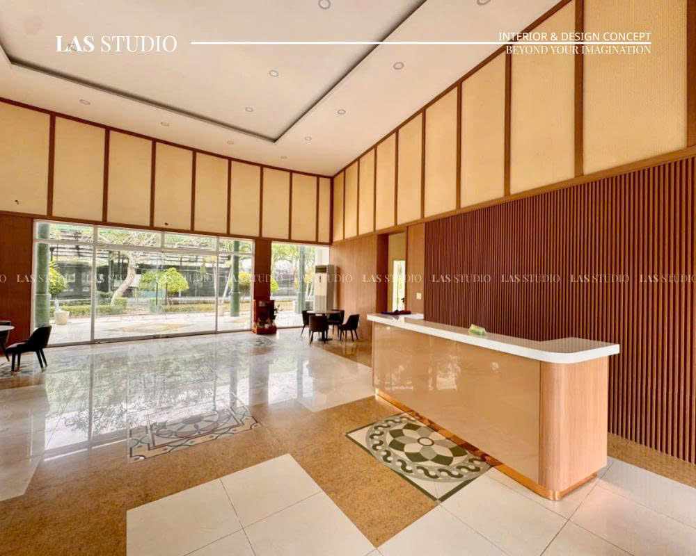 Quá trình thi công hoàn thiện nhà bán hàng Lavilla Green City