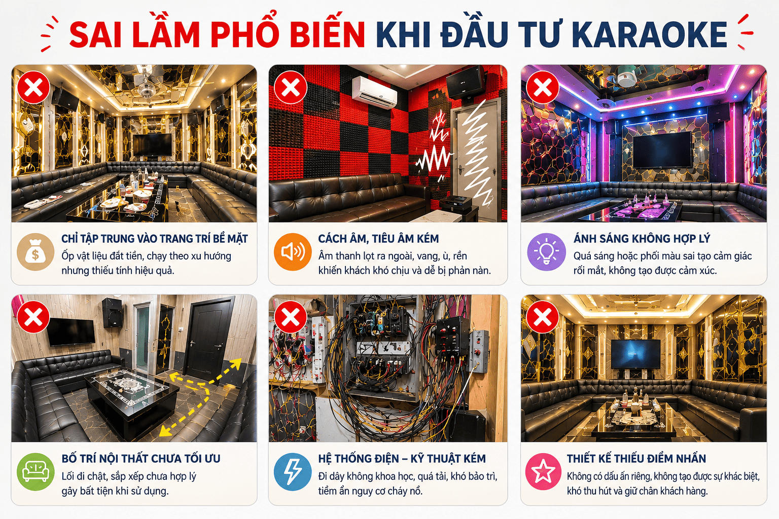 Sai lầm phổ biến khi đầu tư karaoke