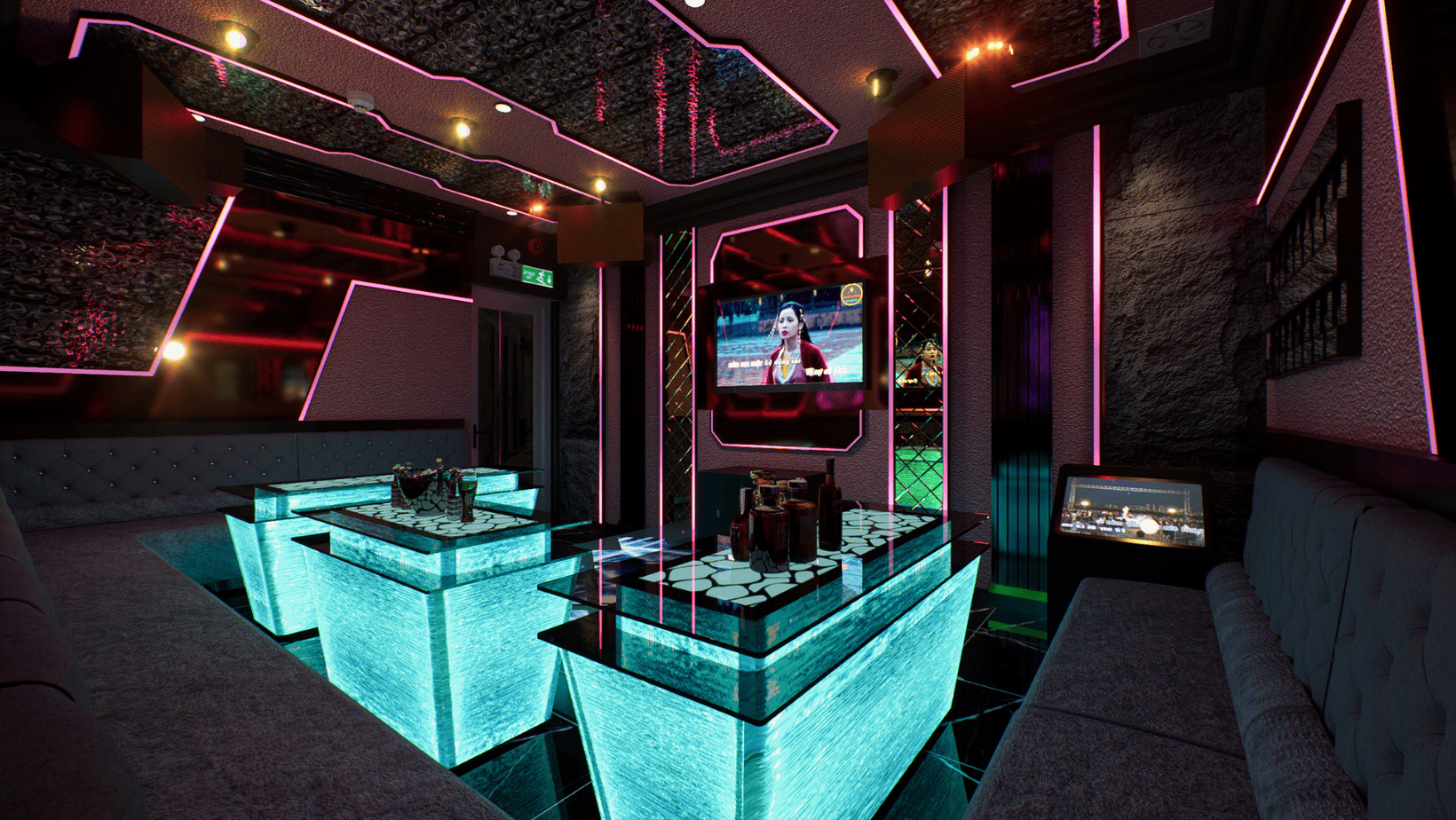 Mẫu phòng karaoke đã thi công