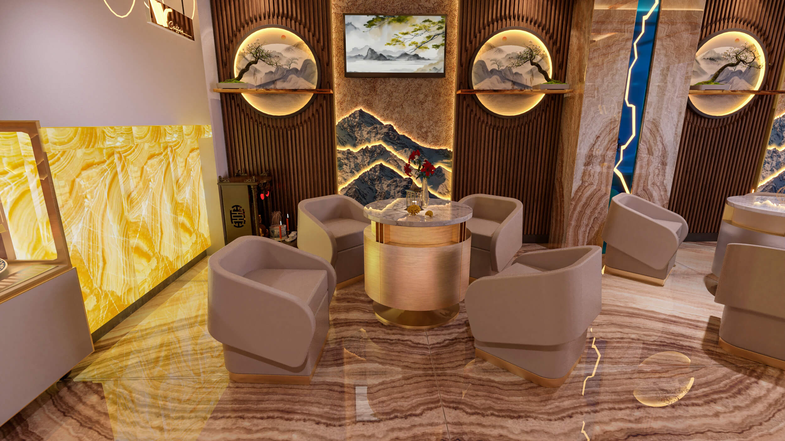 Đường nét tinh giản, ánh sáng ấm áp tạo nên vẻ thanh lịch riêng biệt.