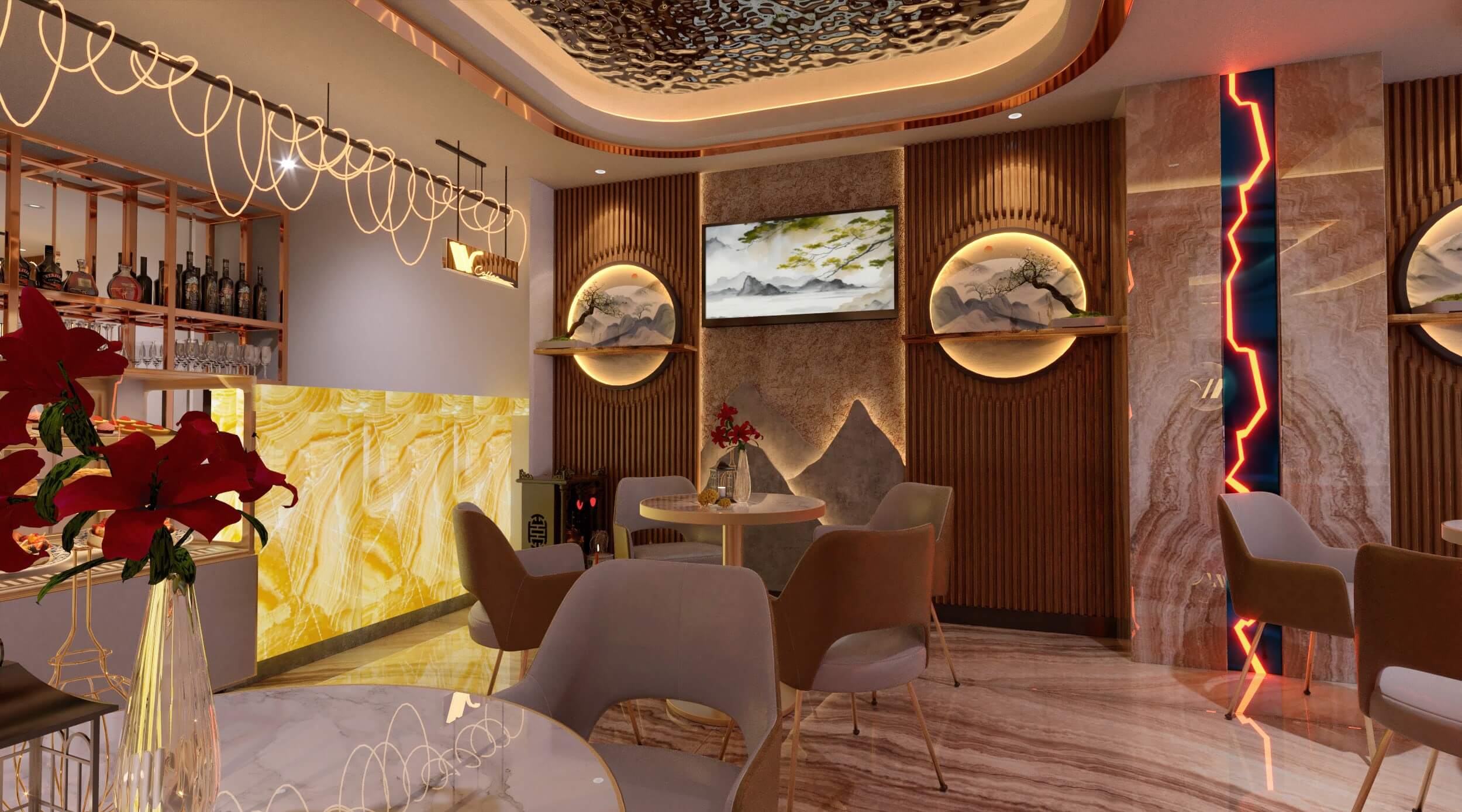 Không gian thưởng thức – giao hòa giữa cảm xúc và thẩm mỹ.