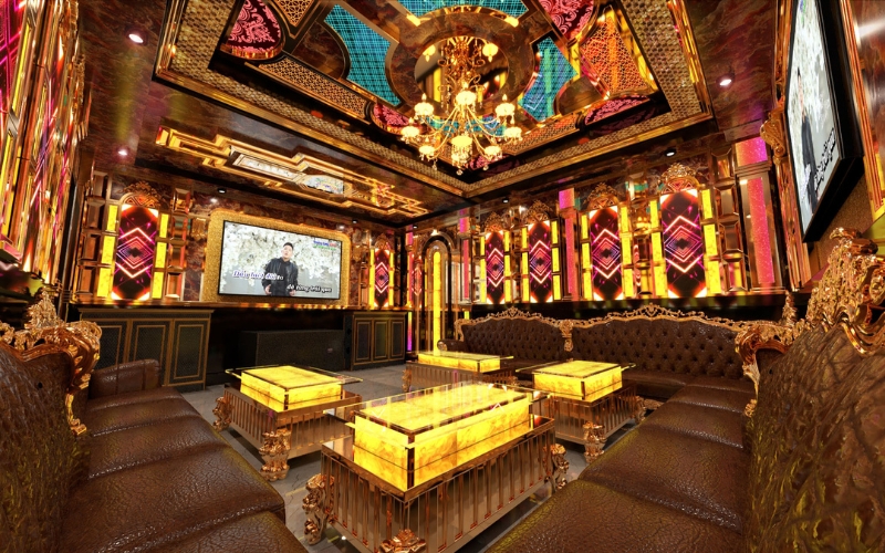 Mẫu thiết kế thi công phòng karaoke gia đình
