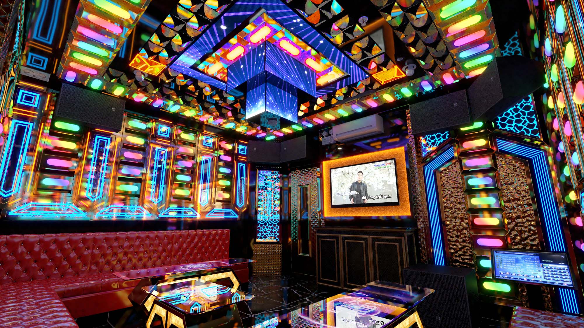 Mẫu phòng karaoke đã thi công
