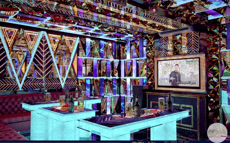 Thiết kế thi công phòng karaoke phong cách sang trọng