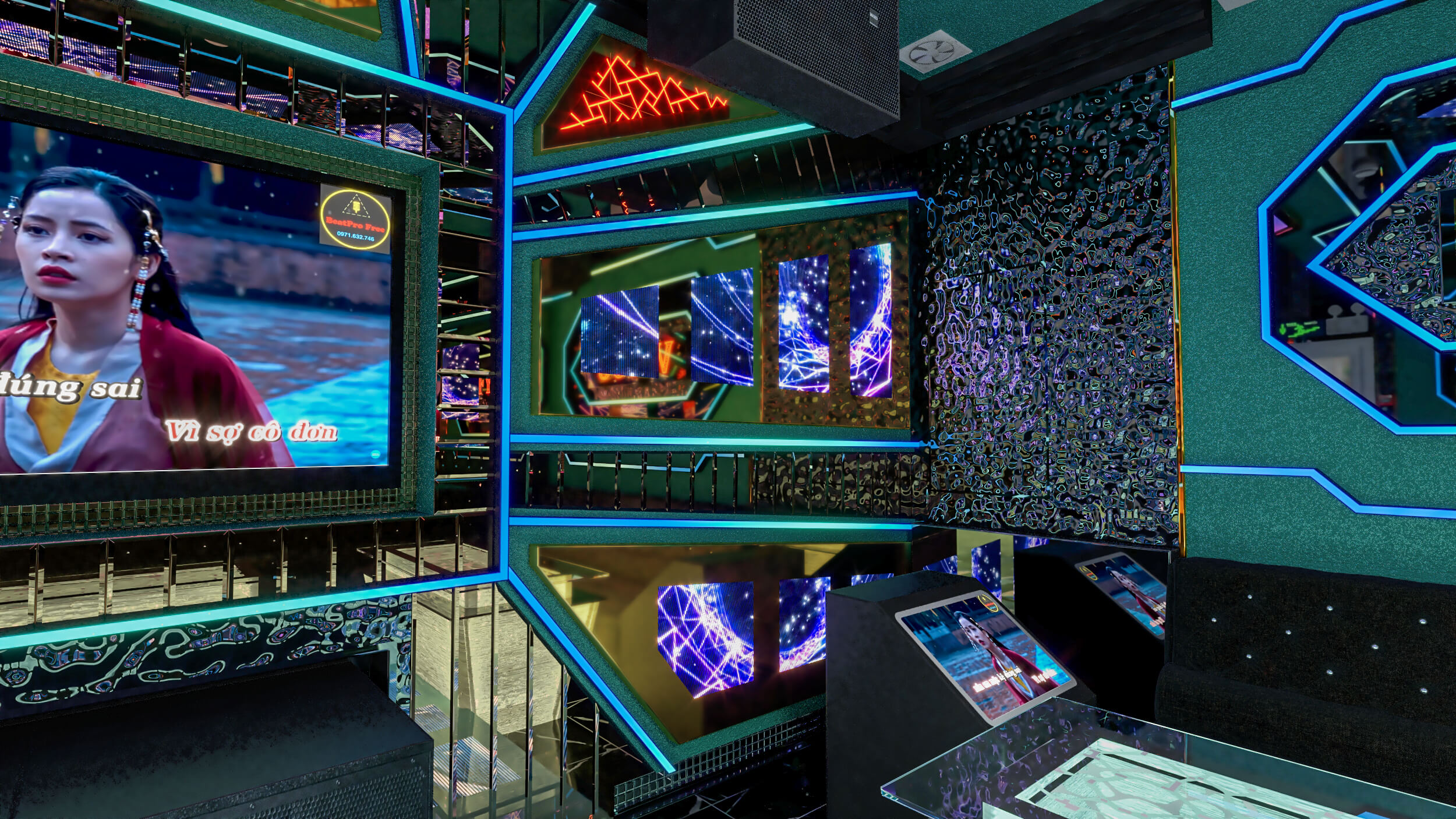 Thiết kế mẫu phòng karaoke đẹp đón đầu xu hướng
