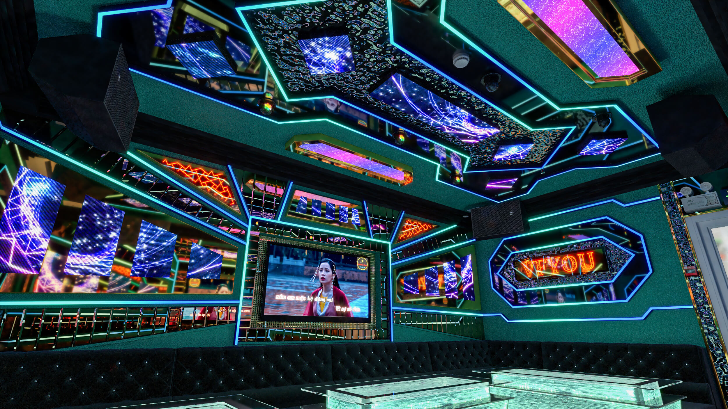 Thiết kế mẫu phòng karaoke đẹp đón đầu xu hướng
