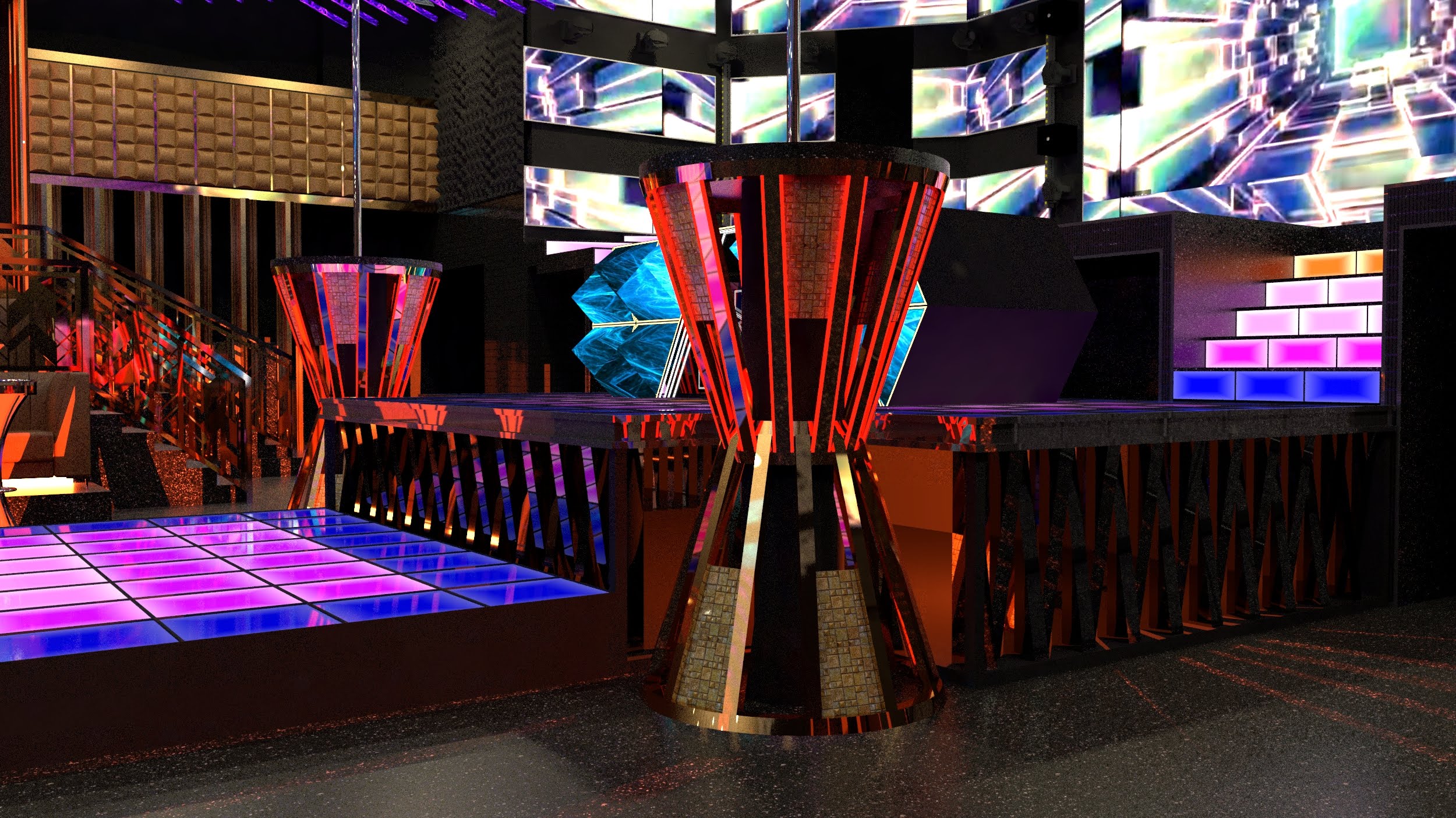 Phối cảnh Bar New Phương Đông