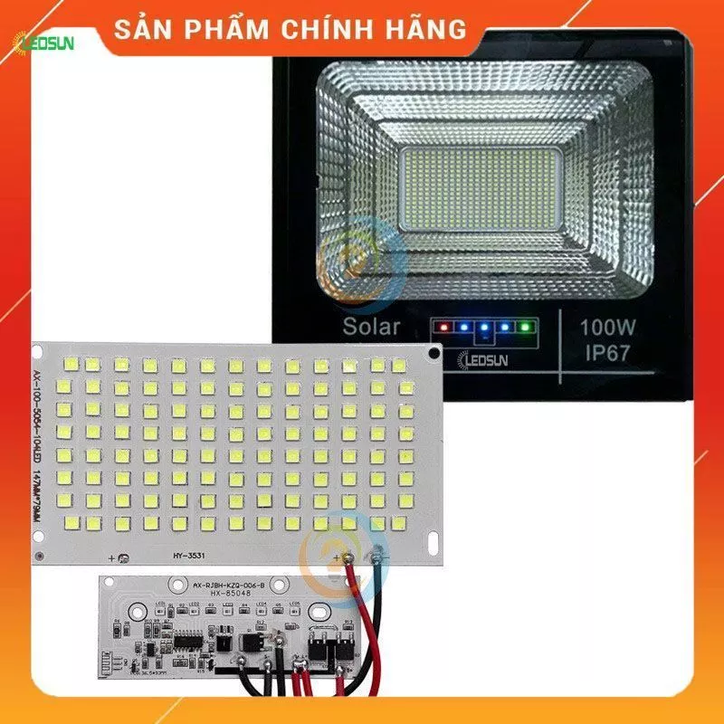 ĐÈN PHA NLMT 100W KẾT HỢP NGUỒN SẠC ĐIỆN THOẠI - LEDSUN LS_DT100