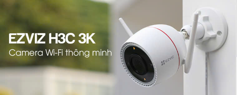 Camera wifi 5.0 EZVIZ CS-H3C- Thân, cố định, full color, đàm thoại 2 chiều, tích hợp AI