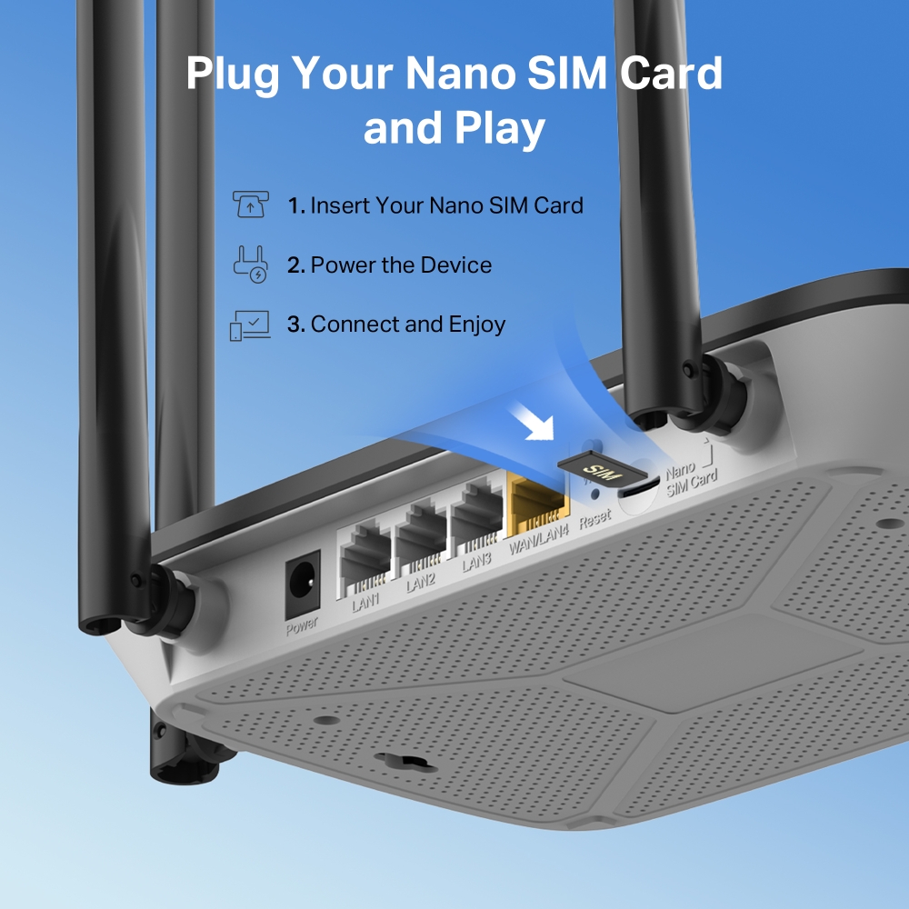 Router Mercusys MB115-4G LTE 300 Mbps Wireless N