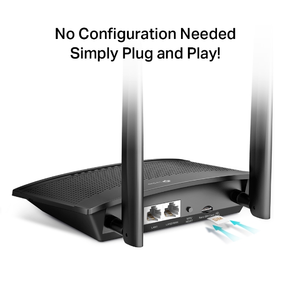 Router Wi-Fi 4G LTE Chuẩn N 300 Mbps Tplink TL-MR100