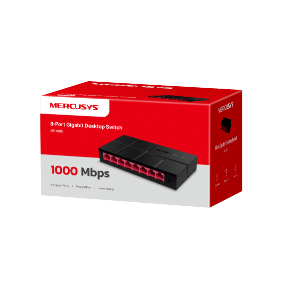 Switch Để Bàn 8 Cổng 10/100/1,000 Mbps - MS108G