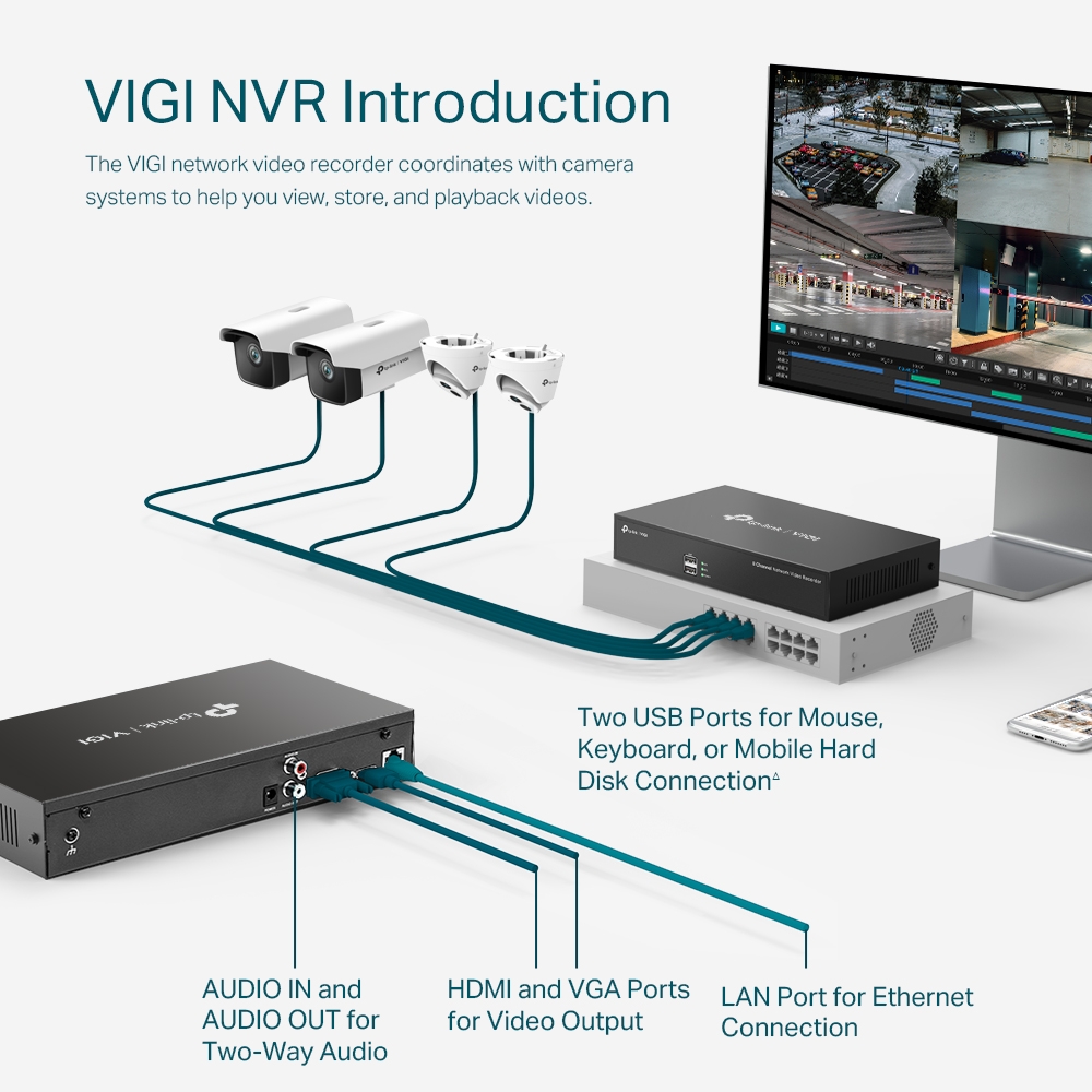 Đầu Ghi Hình Mạng VIGI 8 Kênh TP-LINK, VIGI NVR1008H